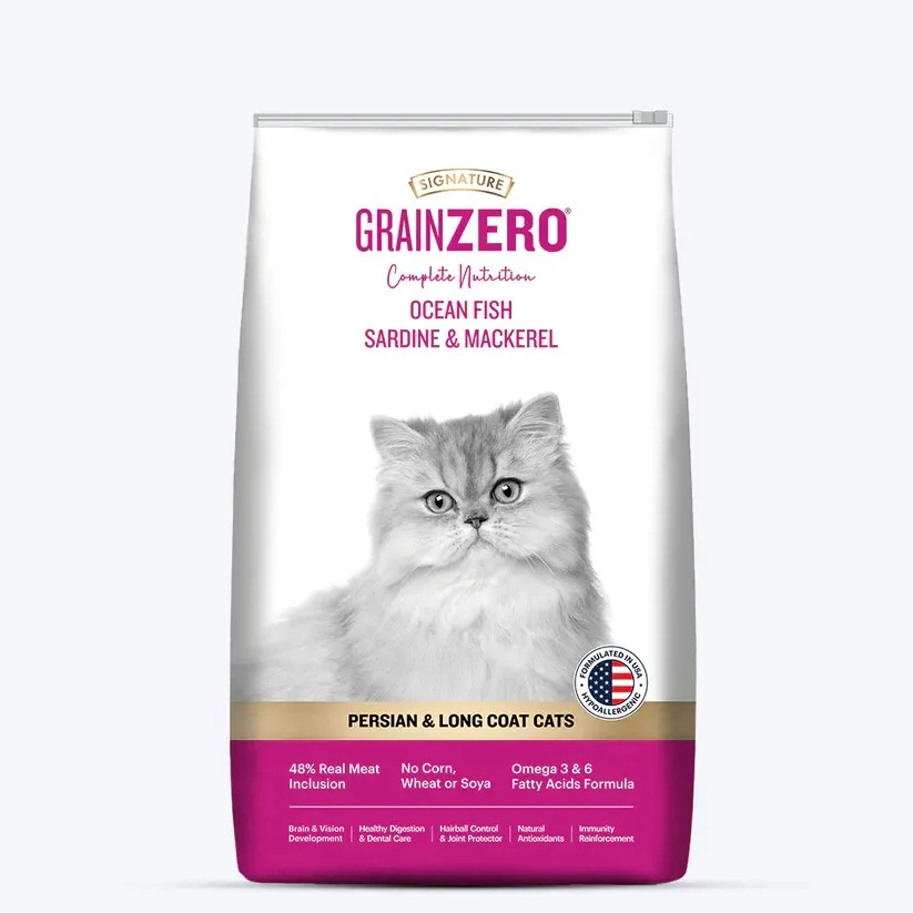 Grainzero cat food person and long coat 1.2kg