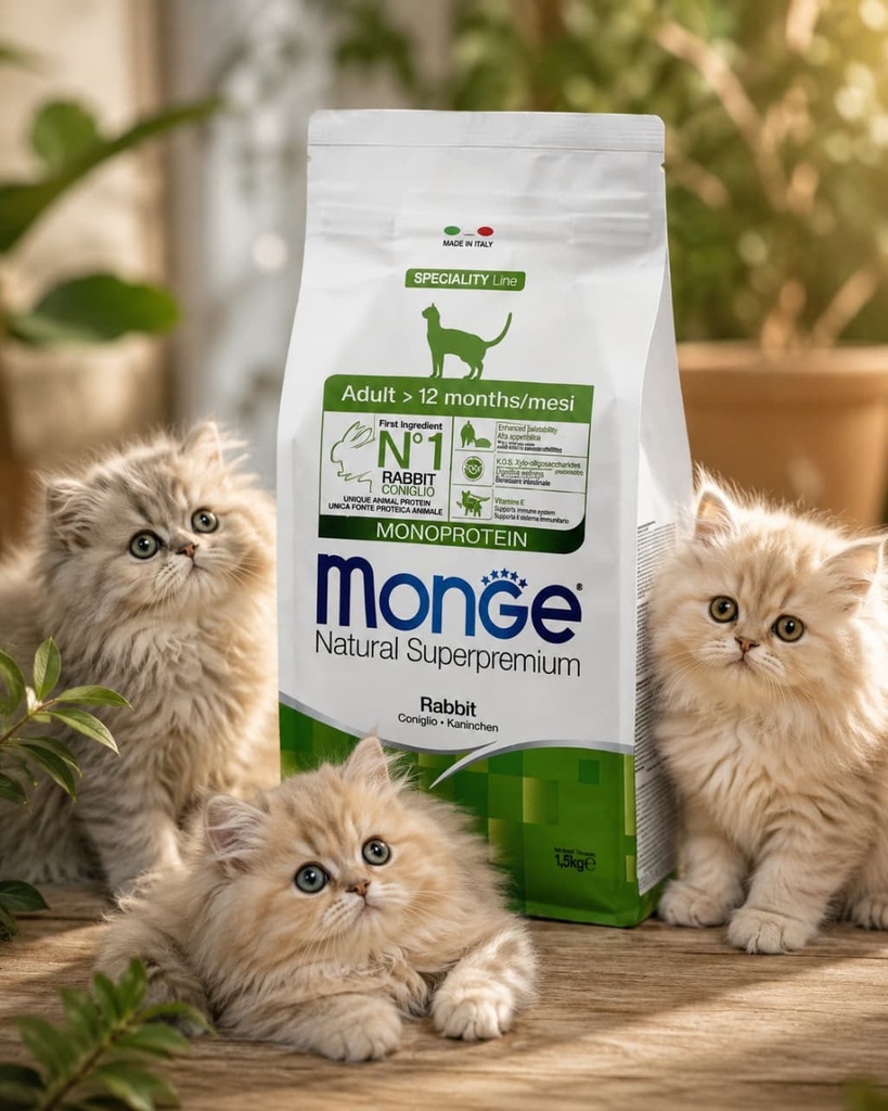Monge cat food adult rabbit flavour 1.5 kg 