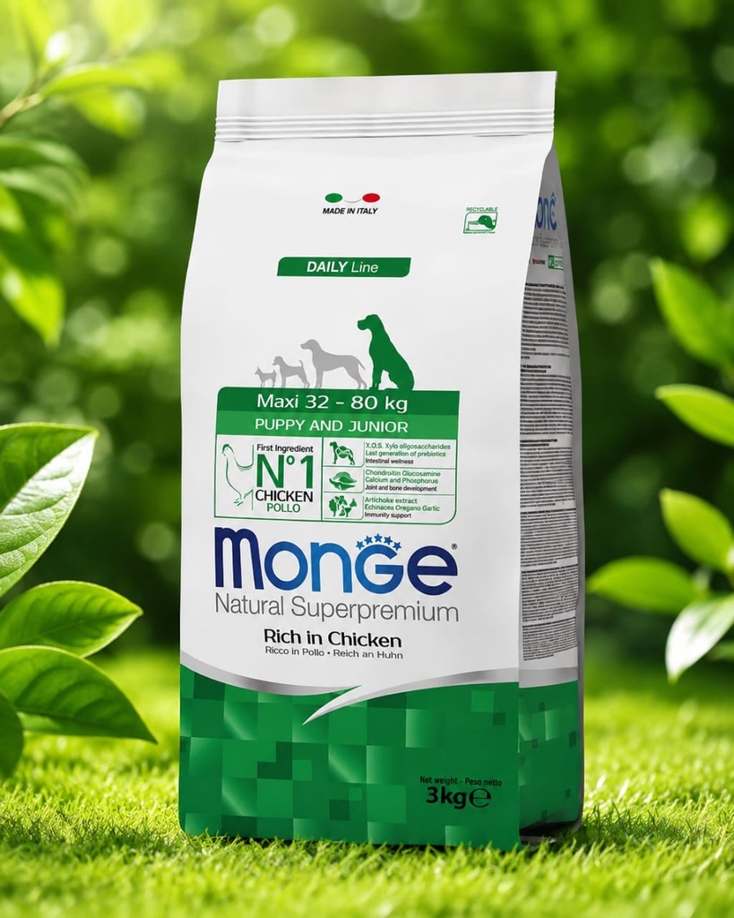 Monge maxi puppy & junior 3 kg 