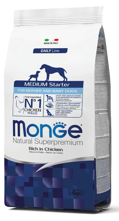 Monge dog food medium starter 1.5kg