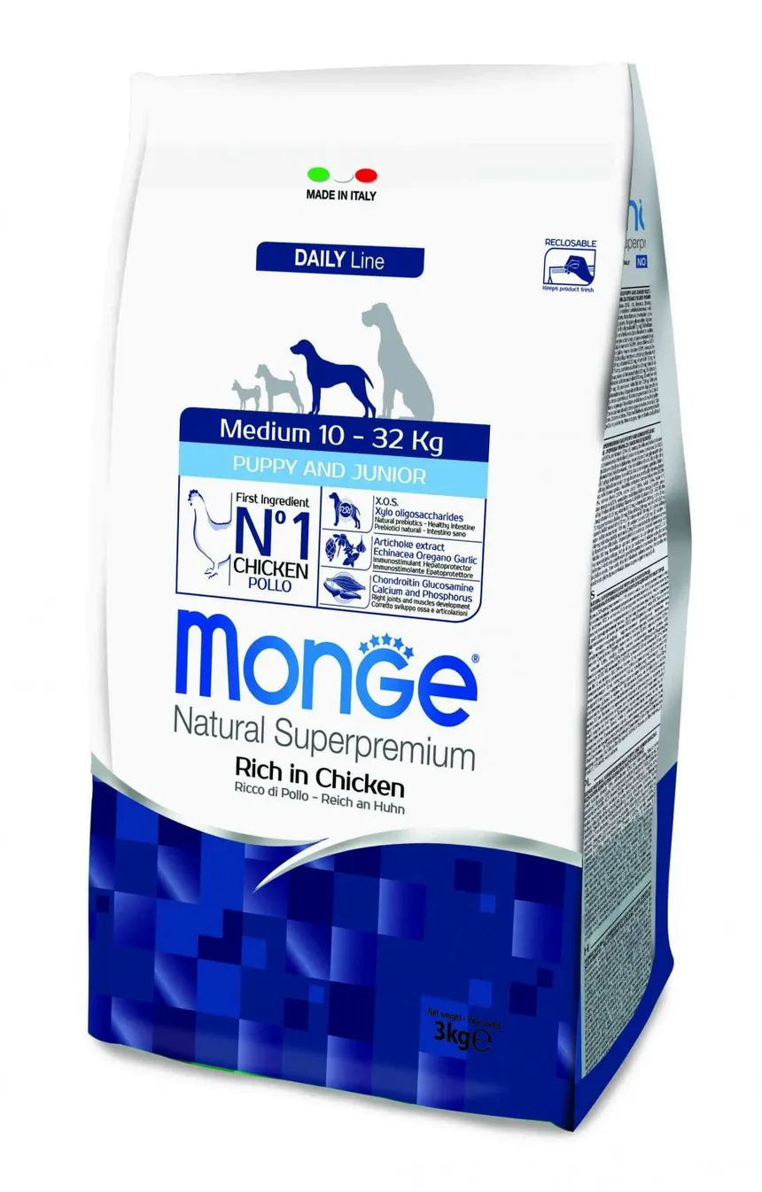 Monge dog food medium puppy  15kg