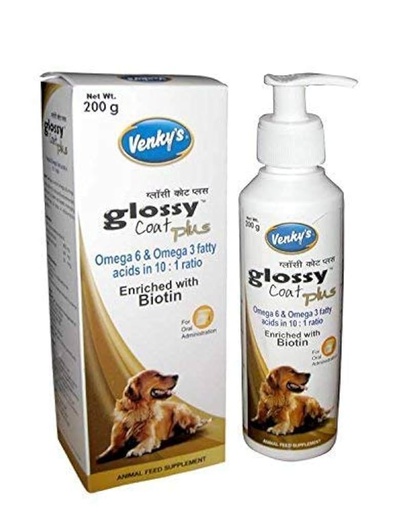Glossy coat omega 6 and 3 supplement 200gm