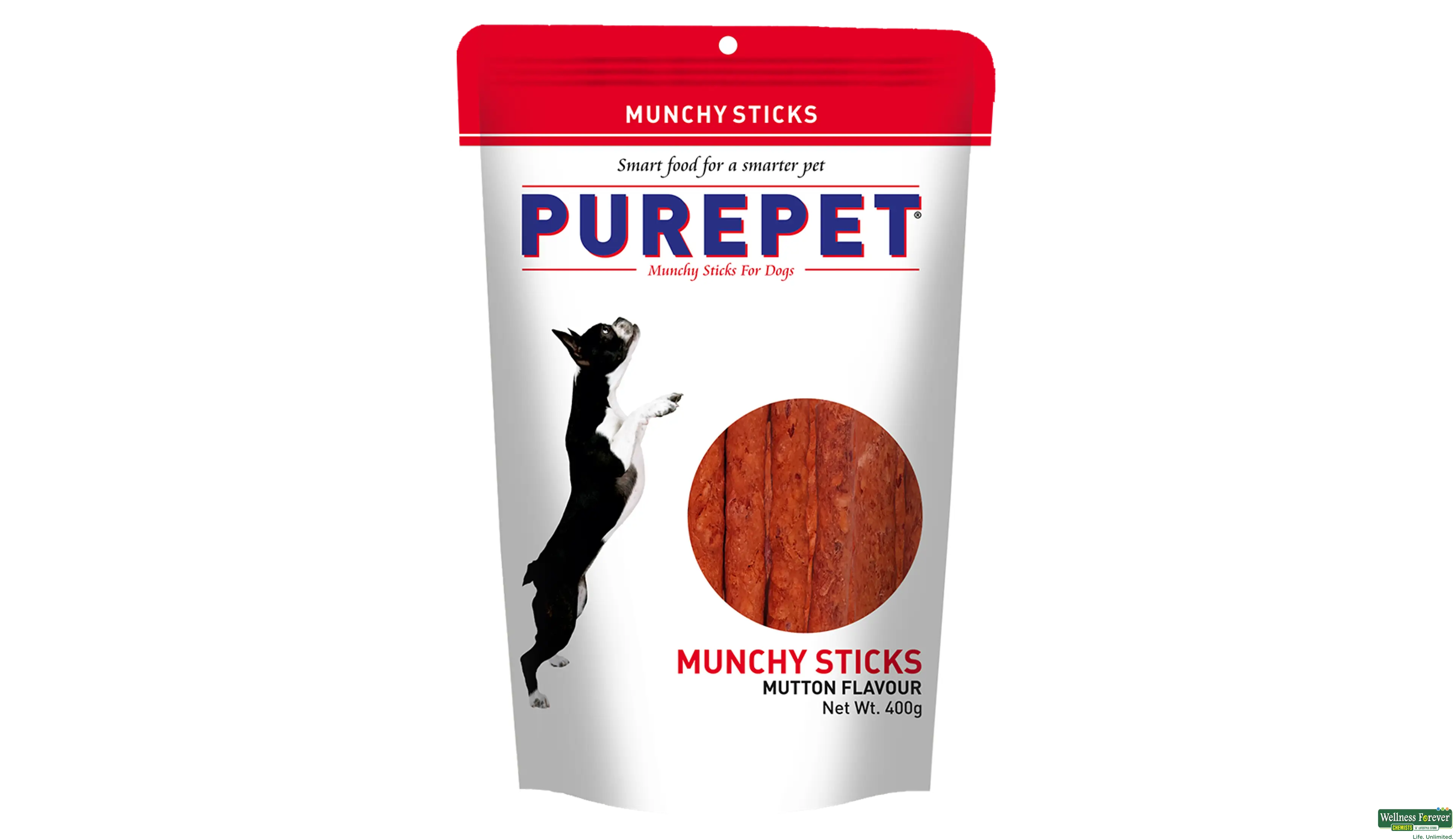 Purepet Munchy sticks mutton flavor 400 gm