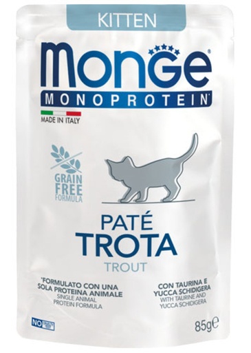 Monge kitten Pate Trota Trout gravy 85 gm