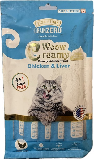 Grainzero Creamy lickable treats Chicken and liver Cat and kittens 75 gm